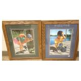 2 framed signed & numbered Rollie Brandt prints-