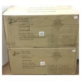 2 antique style ceiling fan lamps MIB