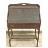 Mission oak drop front desk