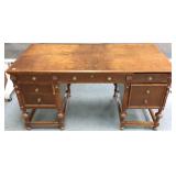Antique high grade carved walnut desk