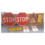 7 assorted Highway, etc signs