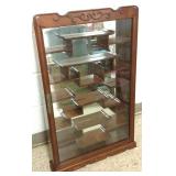 Oriental hardwood miniatures wall cabinet