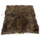 Antique fur buggy robe with brass Perfection