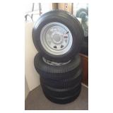 5- Load Star 5.30-12 Load Range D trailer tires