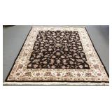Handmade oriental silk & wool rug approx. 8