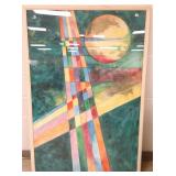 Large framed signed original artwork 40" x 60"