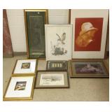 8 assorted artworks - some pencil signed - Killen,