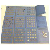 3 albums of Buffalo nickels