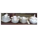 Collection of assorted Meissen floral dinnerware