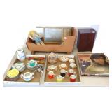 Group including vintage dolls, doll dishes,
