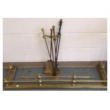 Brass fire tools & fender