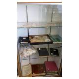 Group of stamp albums with stamps, etc.