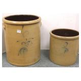 Red Wing 6 gallon & 2 gallon salt glaze crocks