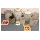 7 Red Wing etc. crocks