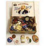 Group buttons, small collectibles, etc