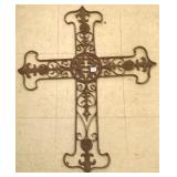 24" wrought iron cross