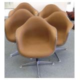 5 vintage Herman Miller swivel chairs