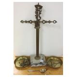 Brass & marble balance
