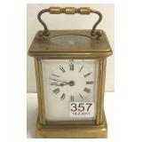 Antique brass carriage clock