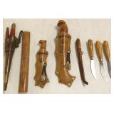 Group of Finnish knives etc. including double set