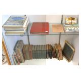 Group of assorted books, postcards & records
