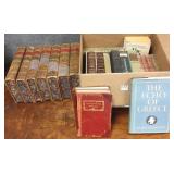 Early leather bound books - History of England &