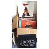 Group of record albums including Star Wars