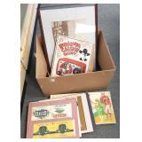 Group including advertising labels, game, etc.