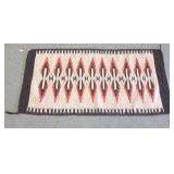 Woven Navajo rug approx. 2 1/2