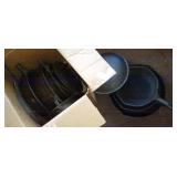 Group of cast iron cookware