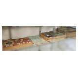 Antique stone & metal building set (box as seen)