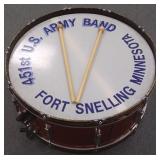 29" U.S. Army Fort Snelling band drum with