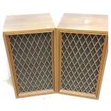 Pair vintage Pioneer speakers in walnut cabinets