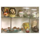 Group of porcelain & pottery including Alienware