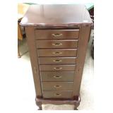 Wooden multi-drawer jewelry chest