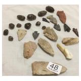 Group of stone points