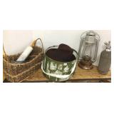 Group including Frisco lantern, seltzer bottle,