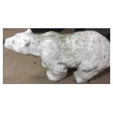 30" cement white bear (1 paw as seen)