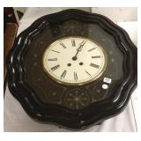Antique French inlaid wall clock