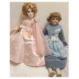 AM bisque head doll & a Madame Alexander doll