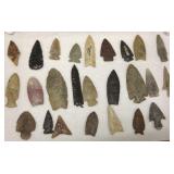 25 Native American stone points- 1 3/4" to 4"