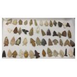 Group of Native American stone points-