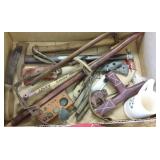 Group of Native American items including pipe