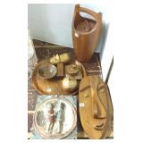 Group mid- century woodware including Jens