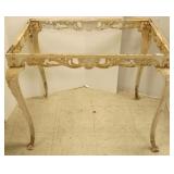 Vintage cast iron table (lacking glass top)