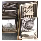Group of vintage railroad photos- some framed incl