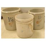 1 -15 & 1 -10 & 1 - 8 gallon crock (as seen)