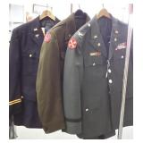 3 Korean war doctor uniforms including a Colonel