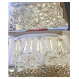 Group of cut crystal prisms