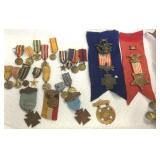 22 assorted medals including Civil War,